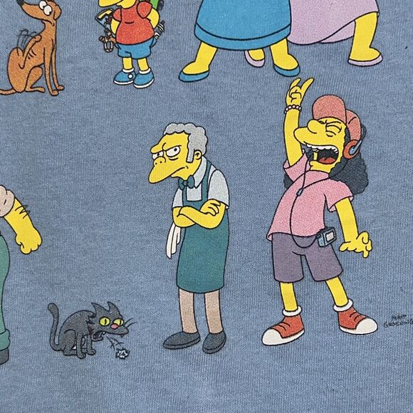 The Simpsons Springfield Homer Bart Marge Lisa Mr. Burns Krusty Large T-Shirt - Picture 14 of 14